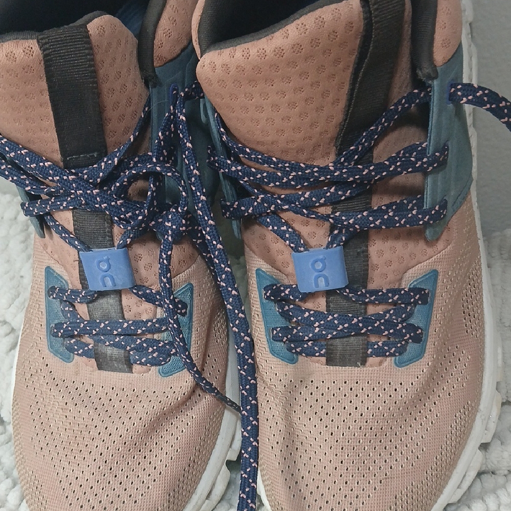 Stylish Pink and Blue Sneakers